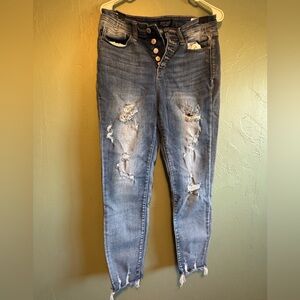 Judy Blue Distressed Blue Jeans